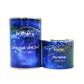 Лак швидкий стійкий до подряпин Ultra Fast UHS Fast  VISMAN 1л+0.5л (комплект)