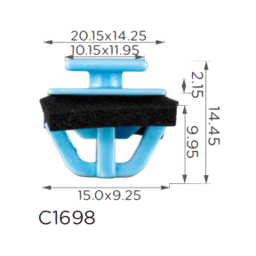 Кріплення крила/молдинг Hyundai, Kia (877561F000, 87756-1F000, 15215)