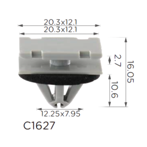 Кріплення молдингу/поріг GM, Chevrolet, Pontiac, Hummer, GMC, Buick, Cadillac, Dodge, Ford, Opel, Jeep, Saturn (11571175, 15282)