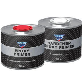 ҐРУНТ ПЕРВИННИЙ ЕПОКСИДНИЙ АНТИКОРОЗІЙНИЙ SOLID EPOXY PRIMER 1+1, 500 МЛ + 500 МЛ ҐРУНТ ПЕРВИННИЙ ЕПОКСИДНИЙ АНТИКОРОЗІЙНИЙ SOLID EPOXY PRIMER 1+1, 500 МЛ + 500 МЛ