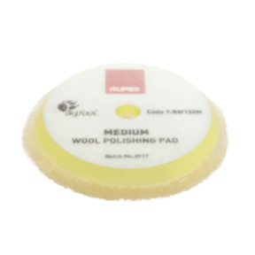Полірувальний круг із вовни середньої жорсткості Ø130/145 мм RUPES Wool Polishing Pad Medium BW150M