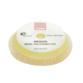 Полірувальний круг із вовни середньої жорсткості Ø80/90мм RUPES Wool Polishing Pad Medium BW100M