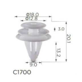 Кріплення карти дверей/молдингу Nissan, Infiniti, Toyota, Honda, Suzuki, Hyundai, Kia, Datsun, Renault, Subaru (0155309791, 01553-09791, 15327)