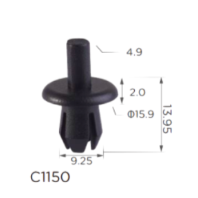 Тримач обшивки натискної VW, Audi, Peugeot, Citroen, Opel, Mercedes, Ford, Volvo, Saab, Daewoo (161-867-299-01C, 697334, 11925) Тримач обшивки натискної VW, Audi, Peugeot, Citroen, Opel, Mercedes, Ford, Volvo, Saab, Daewoo (161-867-299-01C, 697334, 11925)
